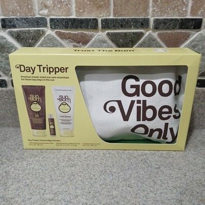 Sun Bum Day Tripper Travel Kit SPF 30 Sunscreen Lip Balm After Sun Pouch NEW