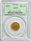 1910 Gold Indian Head $2.50 PCGS AU58 (1989-1998 Style Coin Holder)