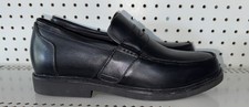 Apex Lexington Mens Leather Diabetic Orthopedic Strap Loafers Shoes Size 10 WIDE