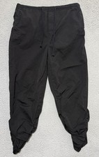 Free People Relaxed Ruched Leg Parachute Pants Black OB1656951 Womens XS