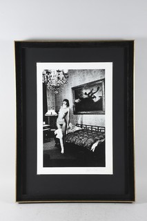 J31M07 Helmut Newton (1920 2004) Photo Lithograph Female Nude Signed