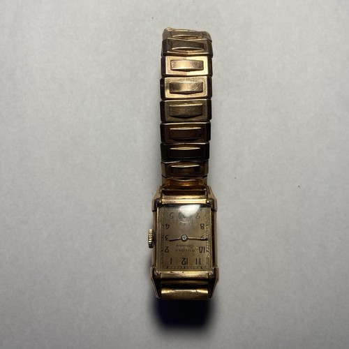 Vintage 1950’s Bulova 14kt Gold Filled Herren Armbanduhr Handaufzug (Roségold) - Bild 9 von 15