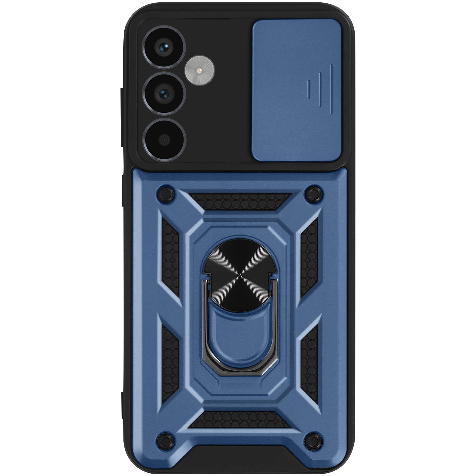 Coque Galaxy A54 5G antichoc avec protège-caméra bleu nuit Mayaxess