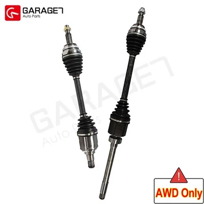 AWD Front CV Axle Joint Shaft Assembly Pair For Toyota Venza & Lexus RX350 2009-2015
