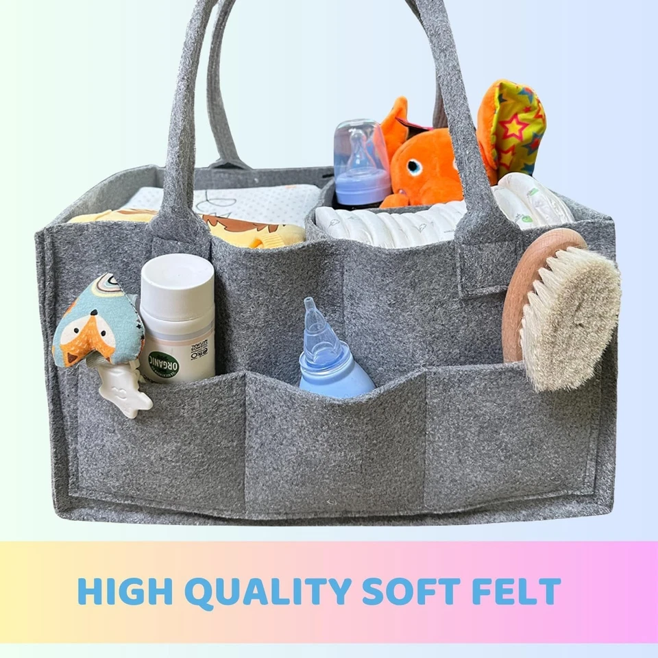 Carrito organizador de pañales para bebé portátil recién nacido cesta de ducha regalos almacenamiento Changin Foto 2 de 4