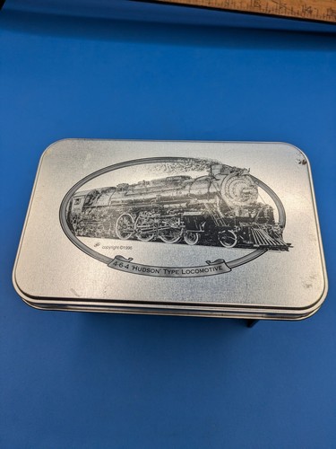 1996 Playing Cards 2 Sealed Decks In Tin 4-6-4 Hudson Type Locomotive Clarcor - Picture 2 of 11