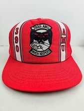 Vintage USA MADE 390th AMU Raven Keeper Military Air Force Trucker Hat Snapback