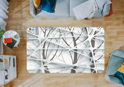 3D White Texture ZHUA1438 Game Non Slip Rug Mat Photo Carpet Zoe