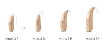 Signia Intuis 3 P/SP/S/M Behind the ear Digital BTE Hearin Aid-Mild to Profound