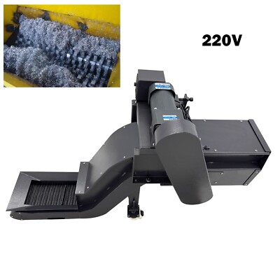 CNC Milling Machine Incline CNC Chain-plate Chip Conveyor Remover 220V 250W