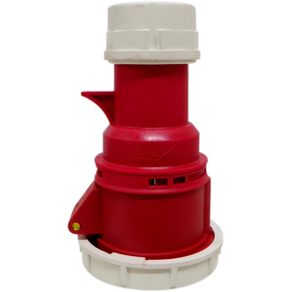 16 Amp Socket IP67 Coupler 5 Pin 3 Phase Waterproof 415V Red 16A Fast Fit - Image 3 of 4