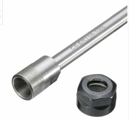 C8 ER11A 100L Collet Straight Shank Chuck Holder CNC Milling Extension Lathe Rod - Bild 3 von 6