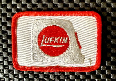 LUFKIN EMBROIDERED SEW ON PATCH CRESCENT TAPE MEASURES APEX TOOL 3'' x 2''
