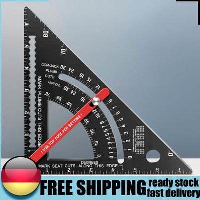 7 Inch Rafter Square Aluminum Alloy Adjustable Framing Woodworking Square