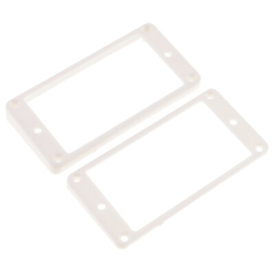 2X Humbucker Pickups Frames Montagering für LP E Gitarren Part White