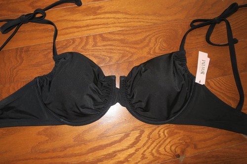 38DD ❤️ VICTORIA'S SECRET ❤️ SWIM SUIT DEMI TOP WIRE PUSH UP PAD BLACK CONVERT