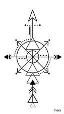 bracelet tattoos abstract compass temporary tattoo