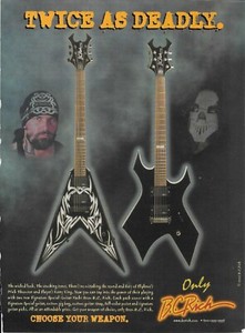 B C Rich Guitars Kerry King Of Slayer Mick Thomson Slipknot 03 Print Ad Ebay B C Rich Guitars Kerry King Of Slayer Mick Thomson Slipknot 03 Print Ad Ebay