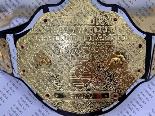 Custom Sting Big Gold Heavyweight Championship Belt Wrestling Title 2mm Brass