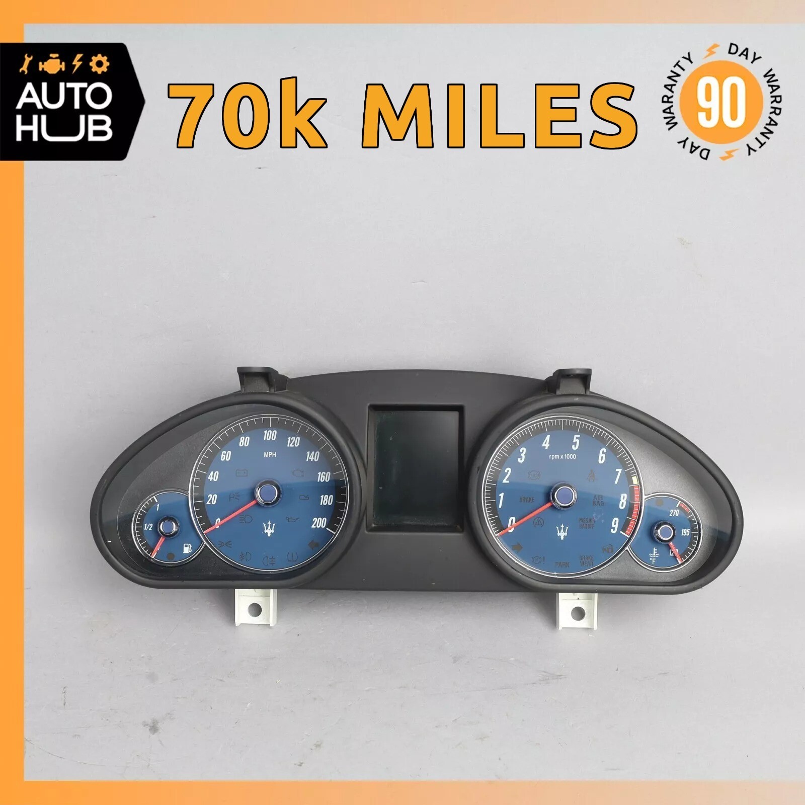 09-11 Maserati GranTurismo M145 4.2L V8 Instrument Cluster Speedometer OEM 70k