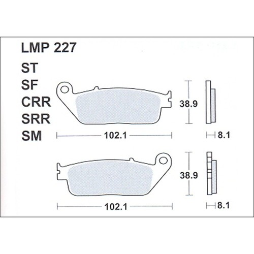 Plaquette De Frein Avant Accossato Honda > VTX 1300 S