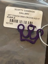 Scotty Cameron Gallery Exclusive MINI CROWN Soft Touch Fob   Keychain   Purple  