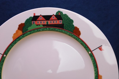 Christopher Stuart Optima Fairway Golf Theme 12 " Chop Serving Platter Round - Picture 2 of 4