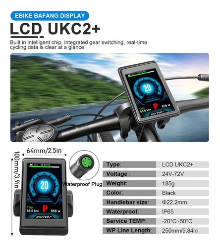 Ebike LCD Display Waterproof for BAFANG Mid Drive Motor BBS02B BBS01B BBSHD AAU - Bild 23 von 45
