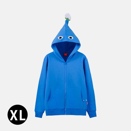 PIKMIN Hoodie Parka Shirt Nintendo official Limited Blue Size US:L (JP:XL) New - Picture 9 of 12