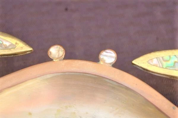 Los Castillo Abalone Brass Copper Crab Dish - Vintage Mexican Art 1960s - Image 4 of 4