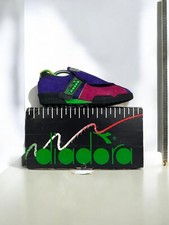 Diadora 80er Vintage Wildleder Rennradschuhe Sneaker Cyclocross Größe Mehrfarbig