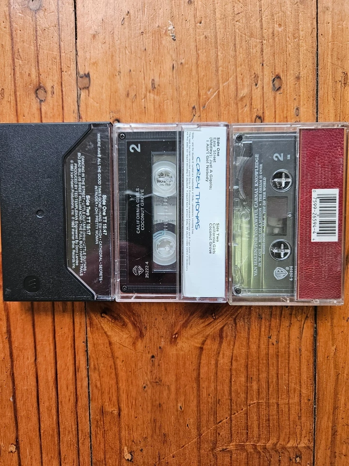 3 x ALBUMS VAN HALEN Diver+For Unlawful+DAVID LEE ROTH Crazy From CASSETTE TAPE - Image 4 of 4