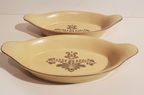 VINTAGE PFALTZGRAFF VILLAGE CERAMIC STONEWARE OVENWARE AU GRATIN DISH #270 LOT/2 - Picture 3 of 6
