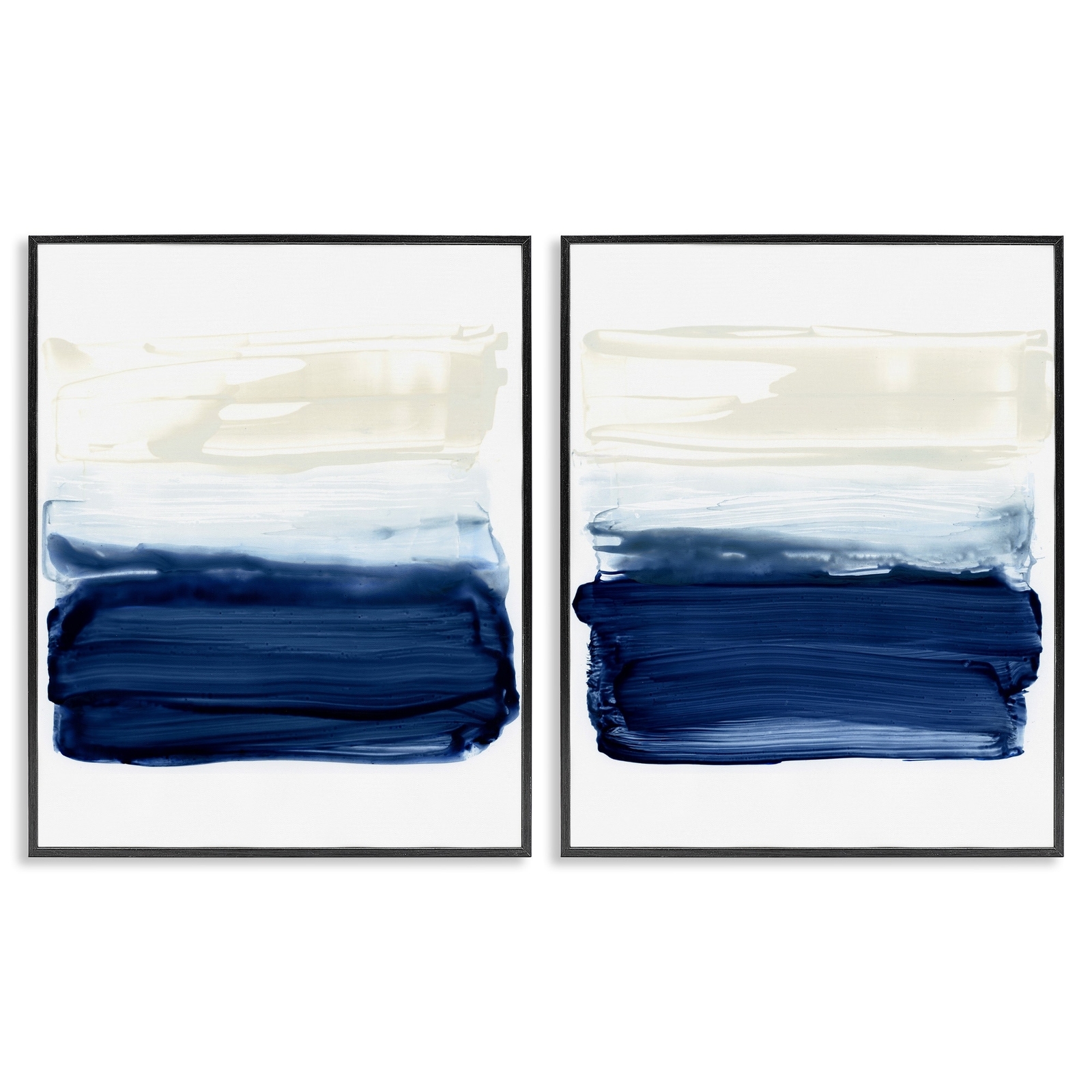 Stupell Coastal Brushstrokes Abstract Beach Ombre Design,