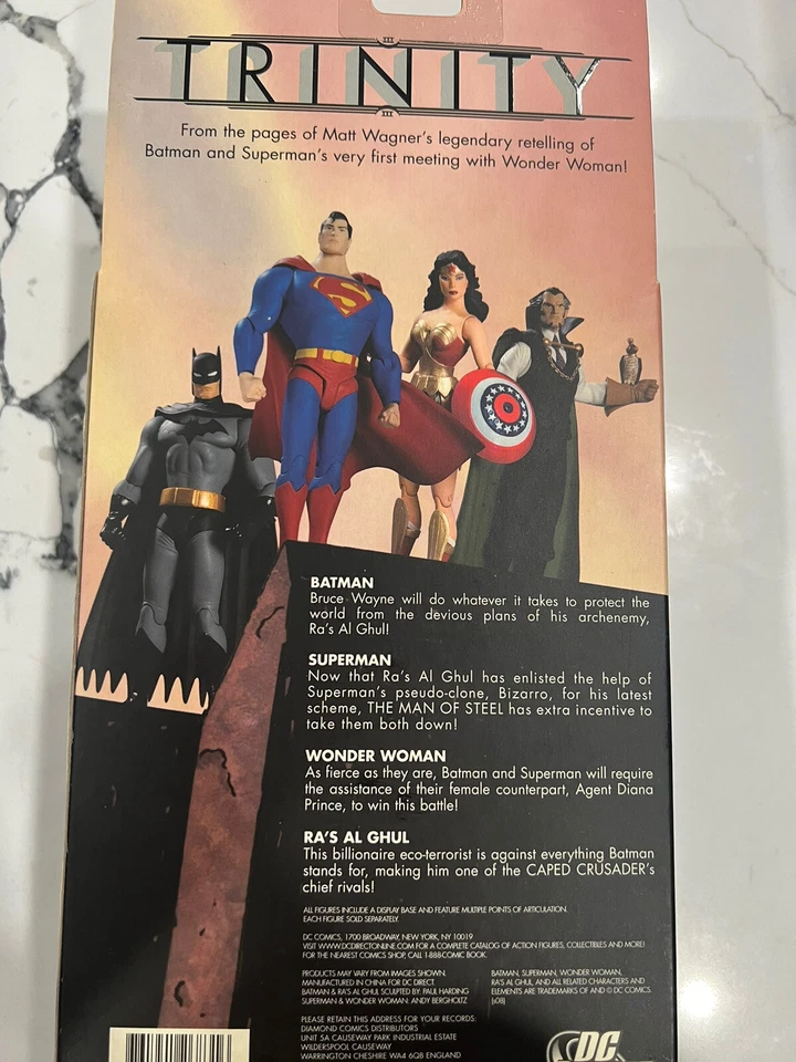 ЭКШН-ФИГУРКА RA'S AL GHUL TRINITY SERIES ONE DC Direct Batman НЕРАСПЕЧАТАННАЯ 2015 - Изображение 3 из 4