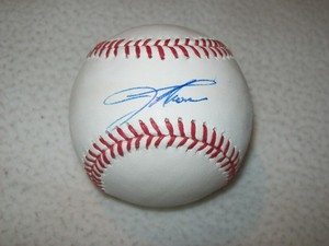 jim thome autographed baseball