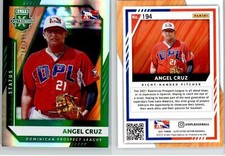 Angel Cruz 2021 Elite Extra Edition Status Green #194 /499 Dominican