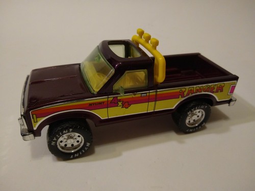 RED Toy Pickup Truck w/Roll Bar 