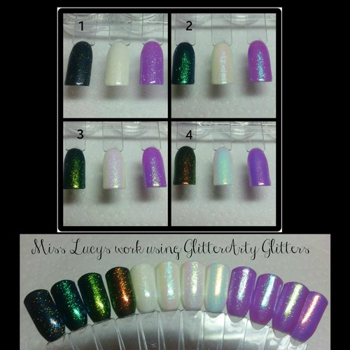 Ultra Fine Iridescent White Glitters .004 Colour Changing Mermaid Reflection - Picture 7 of 9