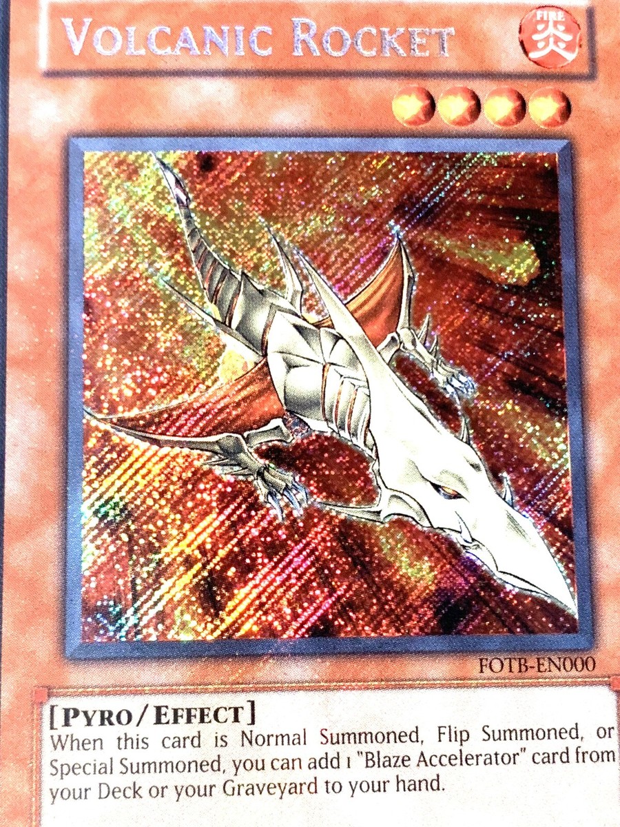 遊戯王 ヴォルカニック・ロケット 英語　EU版1stシークレット3枚　FOTB Amazon.co.jp: 遊戯王 ヴォルカニック・ロケット(ノーマル) 爆炎