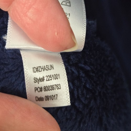 Tommy Bahama Men's Size S/M Bathrobe Navy Blue Plush Fleece Robe - Picture 11 of 15