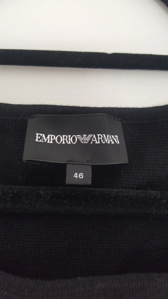 Top de mujer Emporio Armani, tejido con aplicaciones 100% cuero genuino Foto 4 de 4