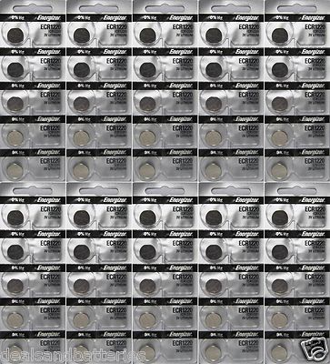 Energizer ECR1220 (CR1220) 3V Lithium Coin Batteries 50 Pcs