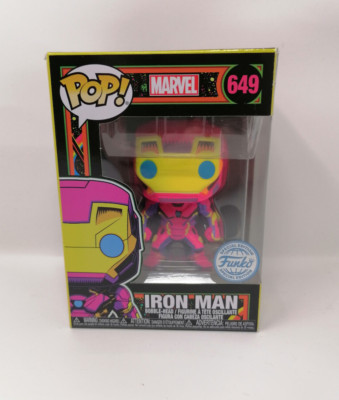 Funko Pop 649 Marvel Iron Man Blacklight Special Edition Neu OVP