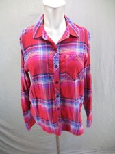 ORVIS Size M Womens Multicolor Cotton Blend Button Up Long Sleeve Shirt 145
