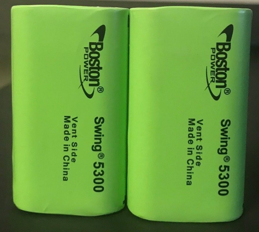 Brand New "2" Boston Power Swing 5300 3.7V 5300mAh 13A Rechargeable