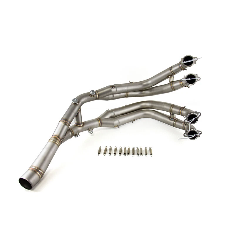 Puntas de escape tubo medio acero inoxidable para BMW S1000RR 2019-2025 S1000R 2019-2025 Foto 3 de 4