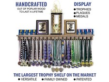 4 Premier Medal Hanger Display Rack, Trophy S...