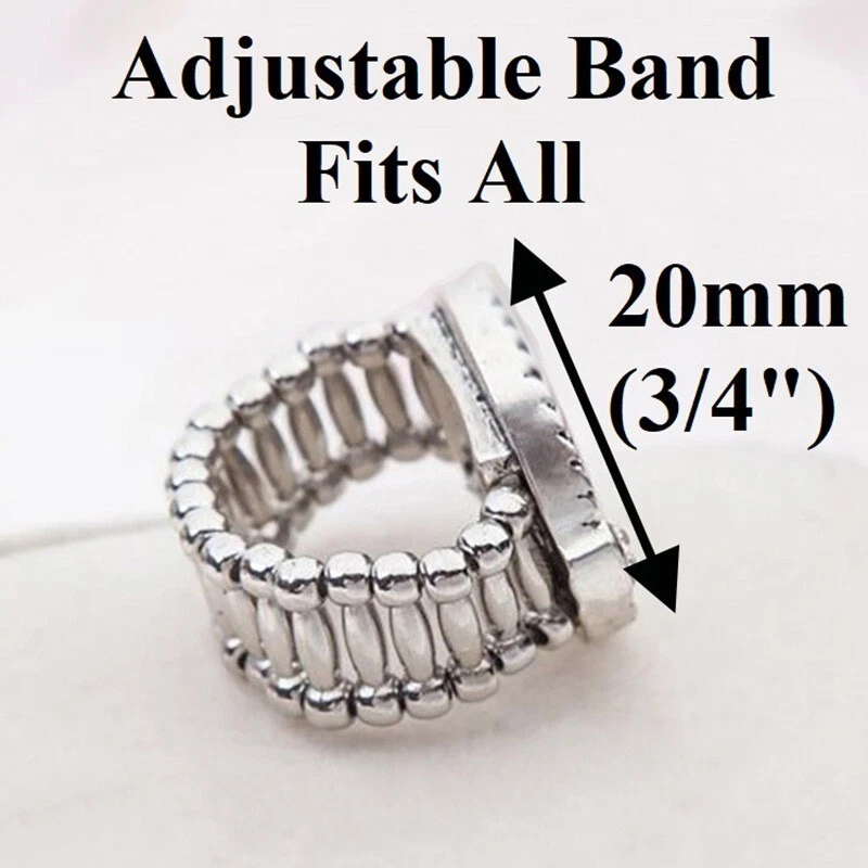 Anillo ajustable para mujer Washington State Cougars plateado con acento de cristal D12 Foto 3 de 4