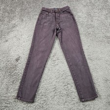 VINTAGE Gap Jeans Womens 4 L Purple High Taper Classic Fit Cotton USA Made 24x31